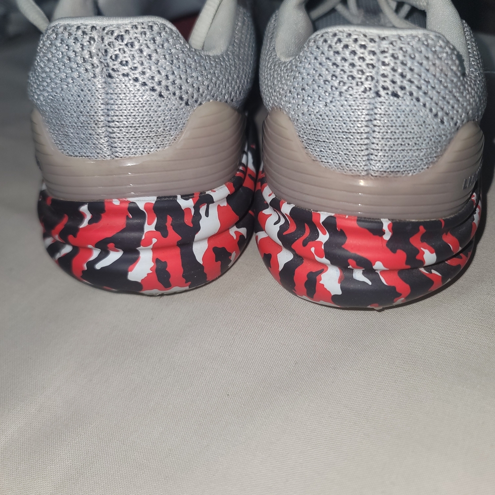 Under Armour Mens' Gray and Pink Athletic Shoes - Picture 5 of 7